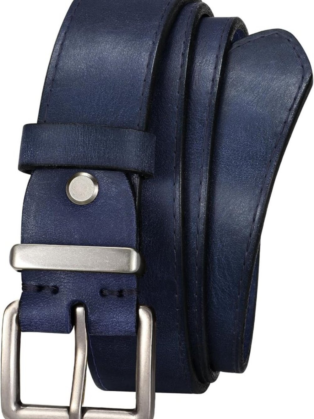Genuine Full Grain Leather Waist Belt for Women - Stylish Matte Gold/Silver